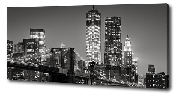 Tablou pe pânză canvas Manhattan pe timp de noapte
