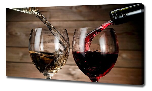 Tablou canvas Două pahare de vin