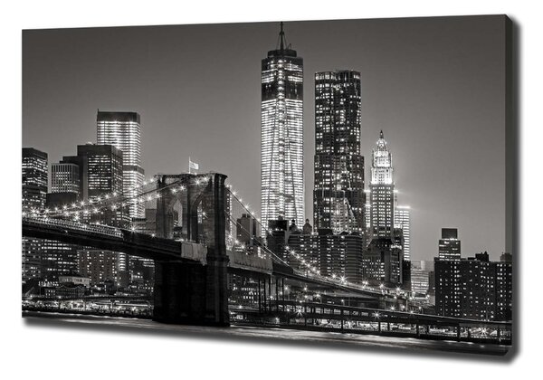 Tablou pe pânză canvas Manhattan pe timp de noapte