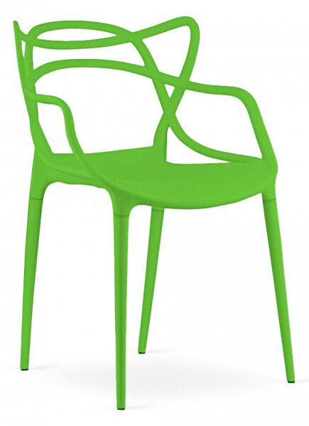 Scaun din plastic verde KATO