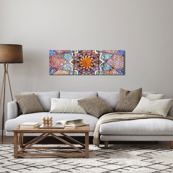 Tablou cu mozaic (cu ceas) (90x30 cm)