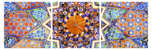 Tablou cu mozaic (cu ceas) (90x30 cm)