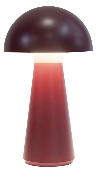 Sirius Lampă de masă cu LED și baterie Sam, culoare burgund, din plastic, înălțime 28, reglabil, Roșu, Plastic, Scandinavă