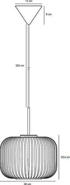 Nordlux Milford lampă suspendată 1x60 W alb-alamă-opal 2213213001