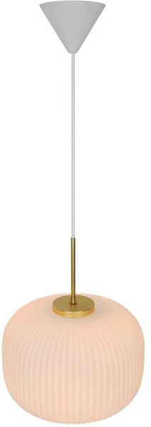 Nordlux Milford lampă suspendată 1x60 W alb-alamă-opal 2213213001
