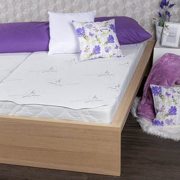 Protecție saltea 4Home Lavender impermeabilă cu elastic, 140 x 200 cm