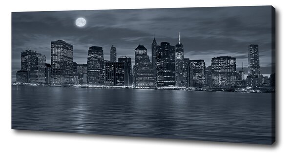 Print pe pânză New York, pe timp de noapte