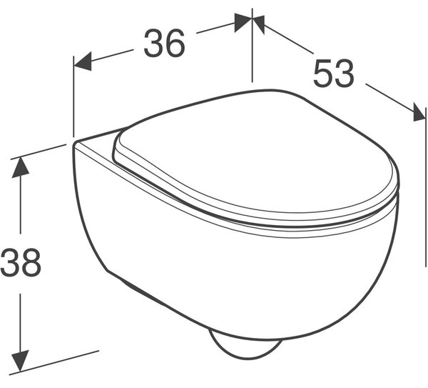 Geberit Selnova Premium vas wc cu capac soft-close agăţat fără margine alb lucios 502.793.00.1