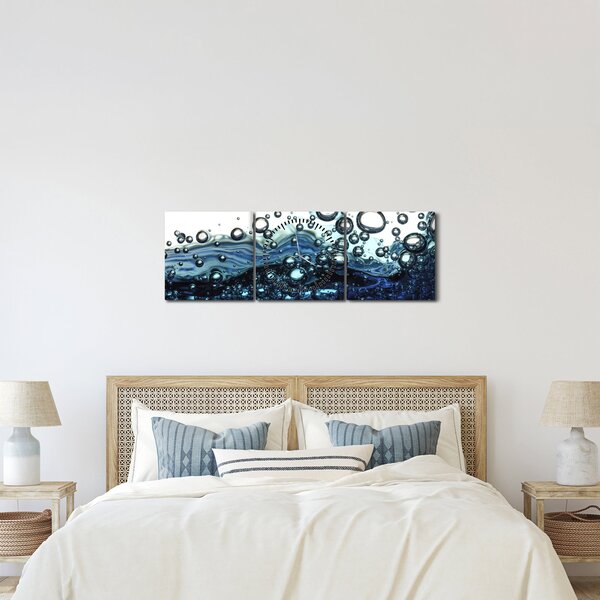 Tablou cu bule (cu ceas) (90x30 cm)