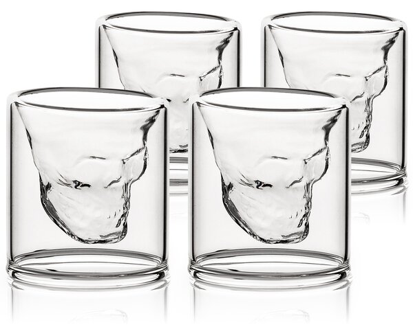 Set pahare shot 4home Skull Hot&Cool, 20 ml, 4 buc