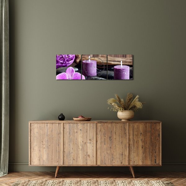 Tablou - Relaxare (cu ceas) (90x30 cm)