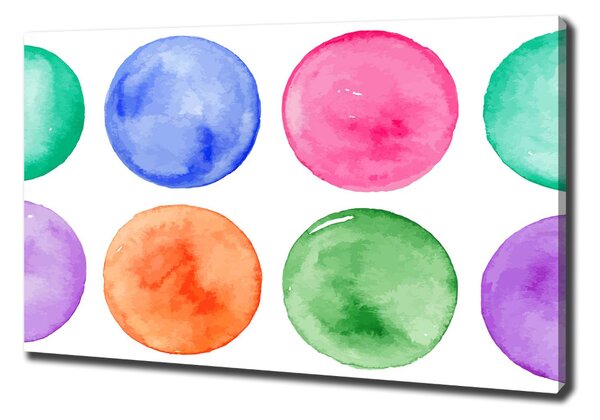 Print pe pânză cercuri colorate