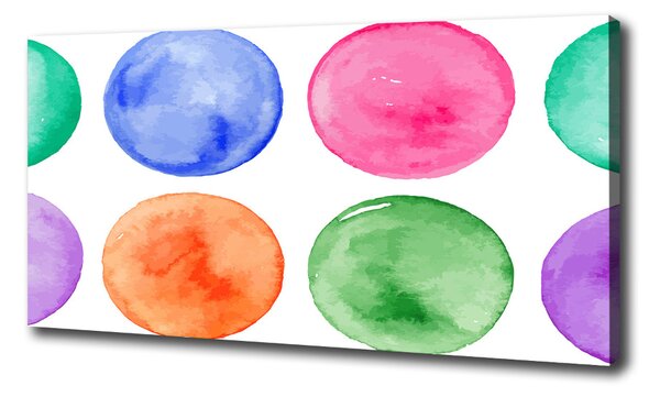 Print pe pânză cercuri colorate