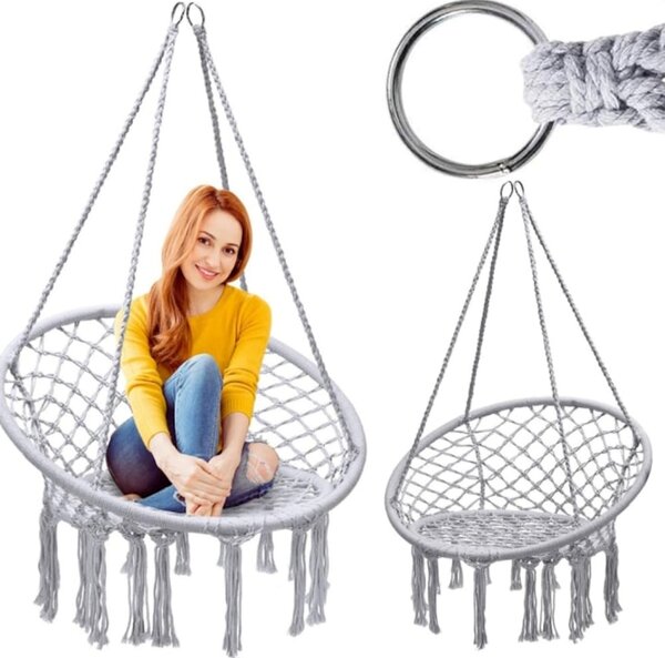 Hamac cocon - scaun suspendabil, Gri