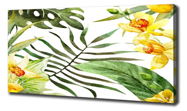 Imprimare tablou canvas flori tropicale