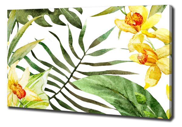 Imprimare tablou canvas flori tropicale