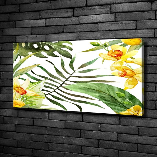Imprimare tablou canvas flori tropicale