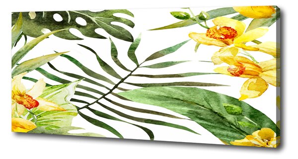 Imprimare tablou canvas flori tropicale