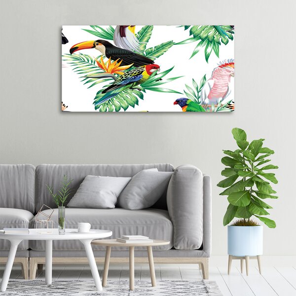 Tablou pe pânză păsări tropicale