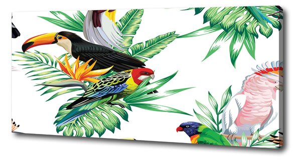Tablou pe pânză păsări tropicale