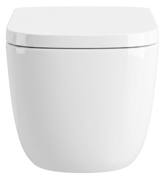Rea Cubik Mini, vas de toaletă suspendat, sistem de acționare Tornado, alb lucios, REA-C6539