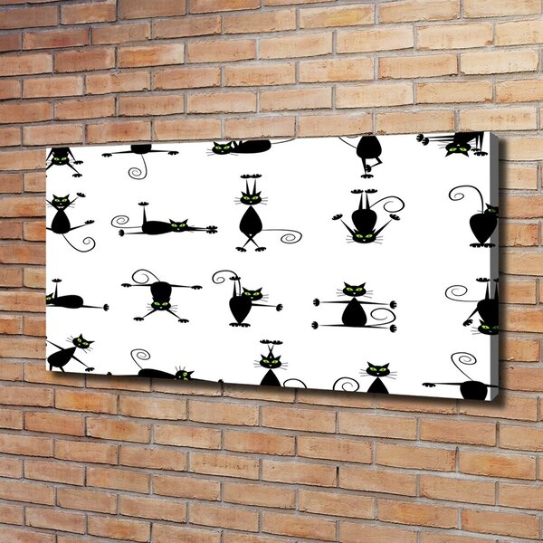 Print pe canvas pisici ilustrare
