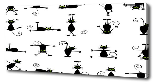 Print pe canvas pisici ilustrare