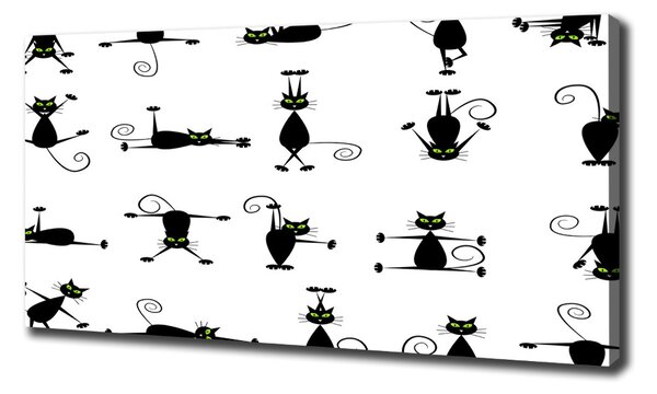 Print pe canvas pisici ilustrare