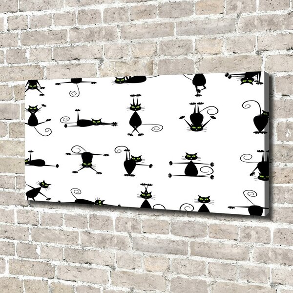 Print pe canvas pisici ilustrare