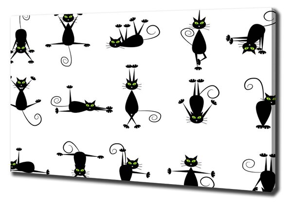 Print pe canvas pisici ilustrare