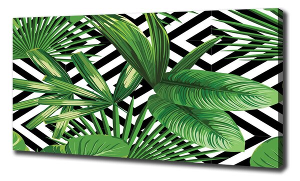 Print pe canvas frunze tropicale