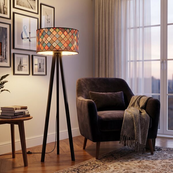 Lampadar Cooper, Multicolor, 38x38x140 cm
