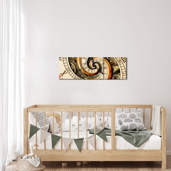 Tablou cu ceas (cu ceas) (90x30 cm)