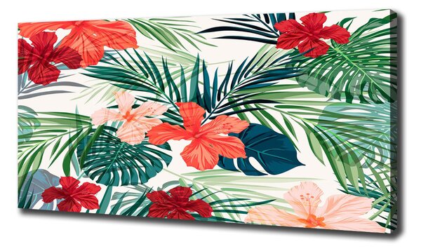 Print pe pânză flori tropicale