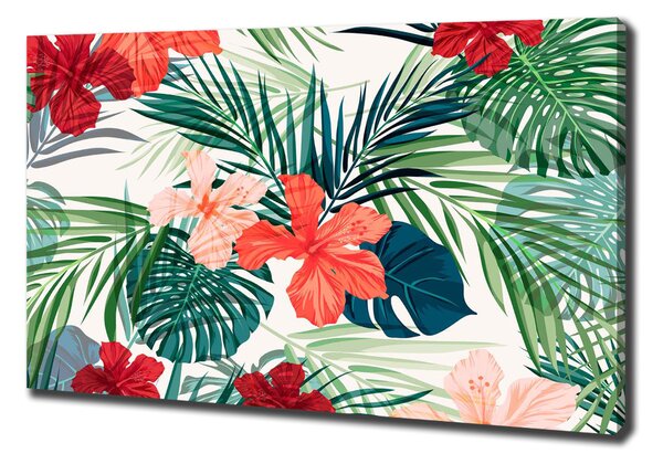Print pe pânză flori tropicale