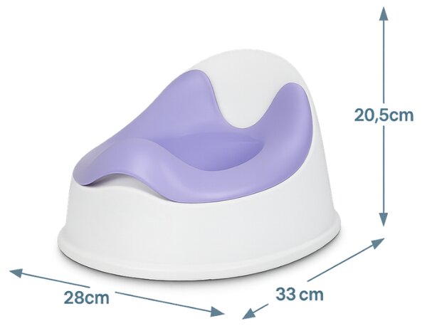Olita copii Kidizi GoPot violet – spatar inalt, recipient detasabil, baza anti-alunecare