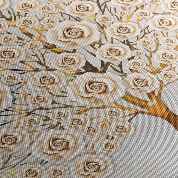 Tablou cu copac cu flori (90x60 cm)