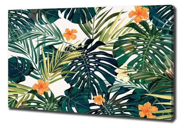Tablou canvas frunze tropicale