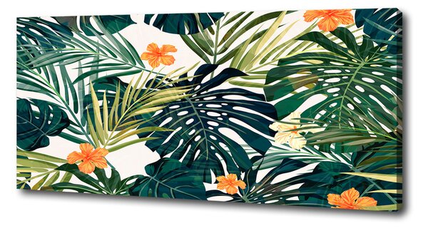 Tablou canvas frunze tropicale