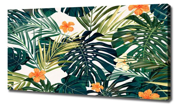Tablou canvas frunze tropicale