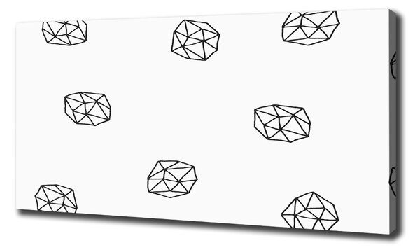 Print pe canvas model abstract