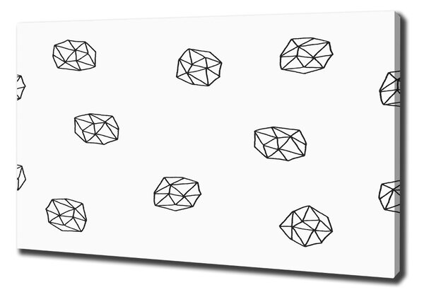 Print pe canvas model abstract