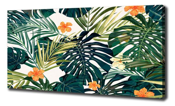 Tablou canvas frunze tropicale