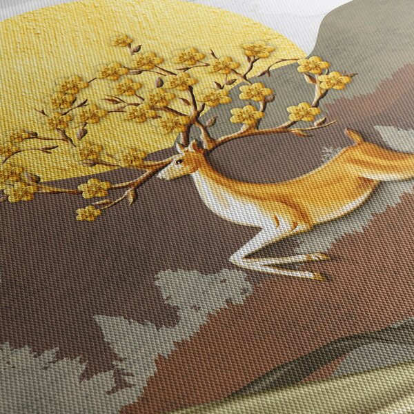 Tablou cu cerb (cu ceas) (90x30 cm)