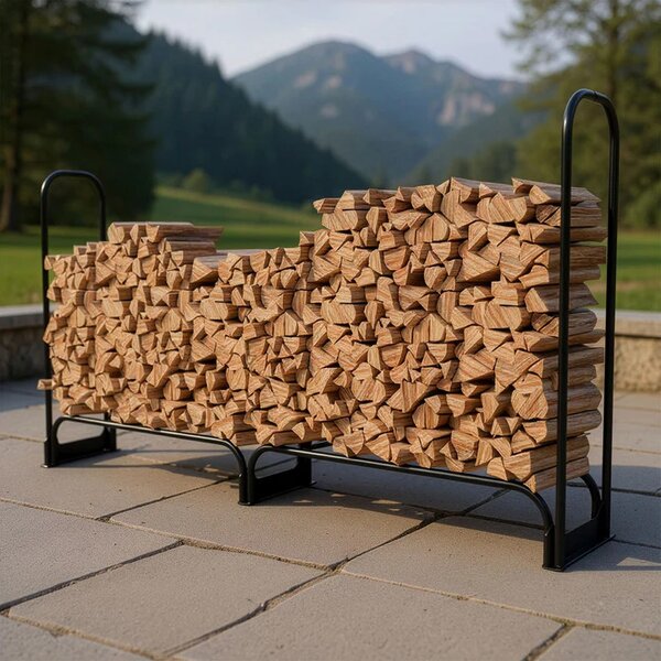 Juskys Stativ pentru lemne - 260x117 cm