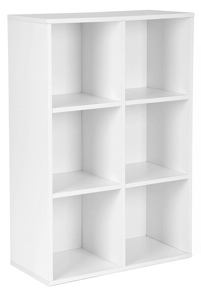 Biblioteca Vasagle Alb 97.5x65.5x30 cm