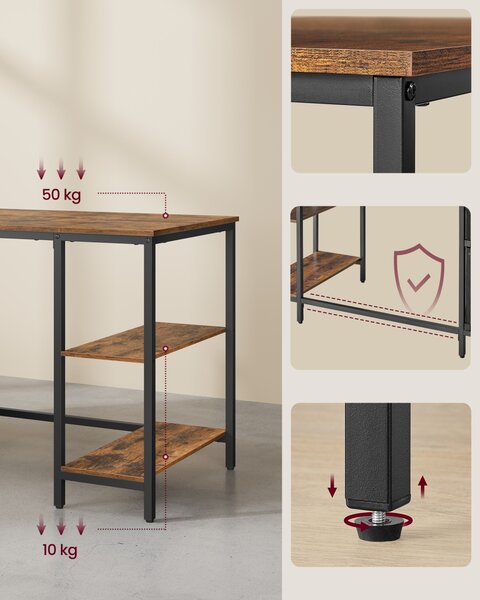 Birou Vasagle Maro 60x140x76 cm