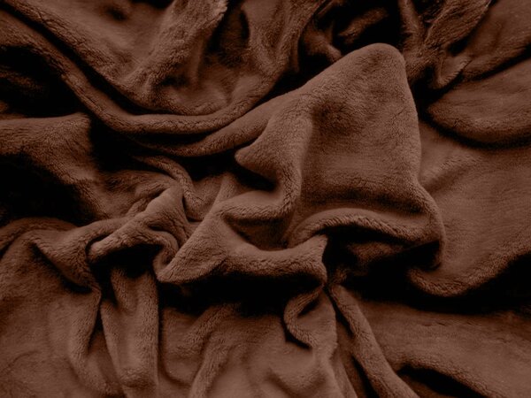 Cearsaf Cocolino microplus cu elastic SOFT 90x200 cm maro inchis