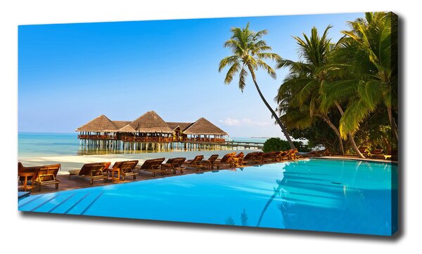 Tablou canvas Piscina în Maldive