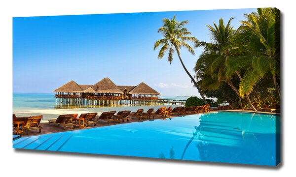 Tablou canvas Piscina în Maldive
